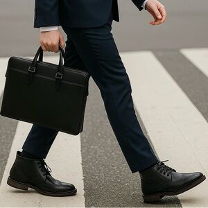 New York & Company Men’s Black Dress Shoes Size 7.5 – Wingtip Oxford Style NWT